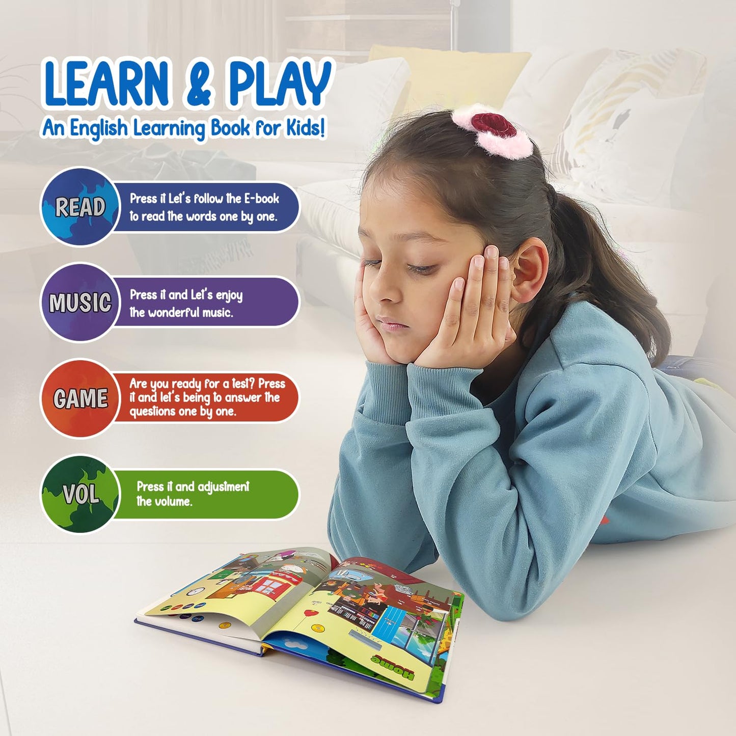 Learn & Play Interactive Sound Book for Kids