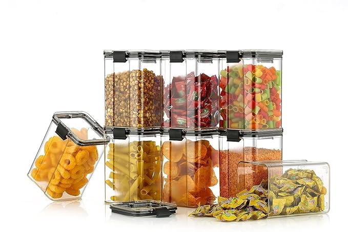 Food Storage Container Vacuum Sealer (Pack of 4, 1100ml)