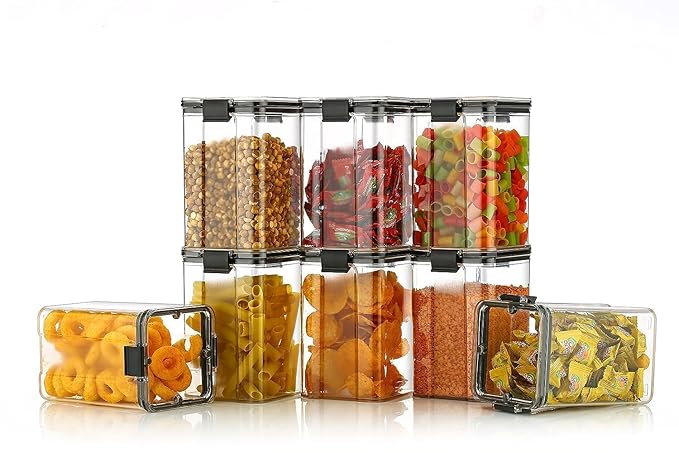 Food Storage Container Vacuum Sealer (Pack of 4, 1100ml)